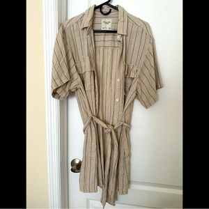 Abercrombie Linen Mini Shirt Dress